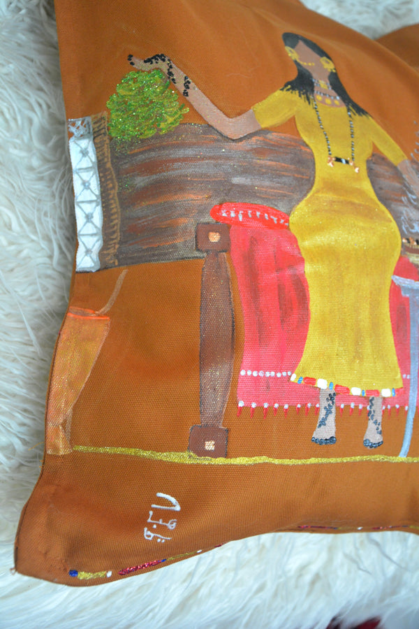 Al-Hanana fe Um-Druman Cushion Cover –  غطاء وسادة الحنانة في ام درمان