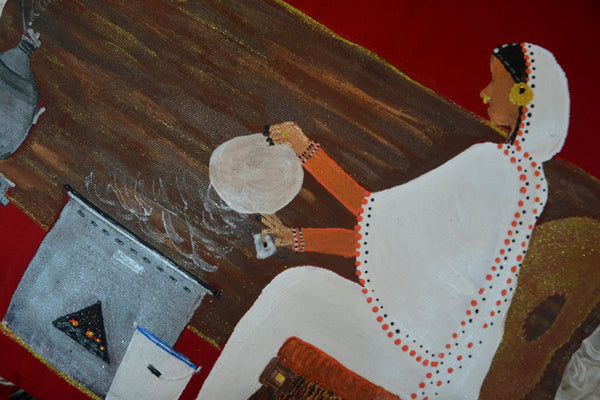 Kisra fe Wad Medani Cushion Cover –  غطاء وسادة كسرة في ود مدني