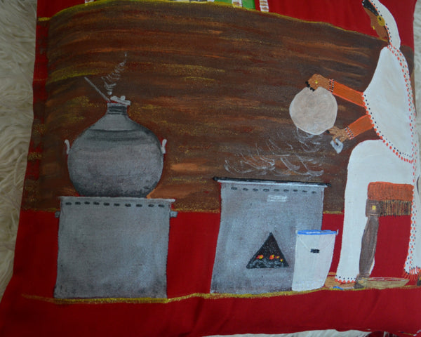 Kisra fe Wad Medani Cushion Cover –  غطاء وسادة كسرة في ود مدني