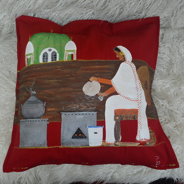Kisra fe Wad Medani Cushion Cover –  غطاء وسادة كسرة في ود مدني