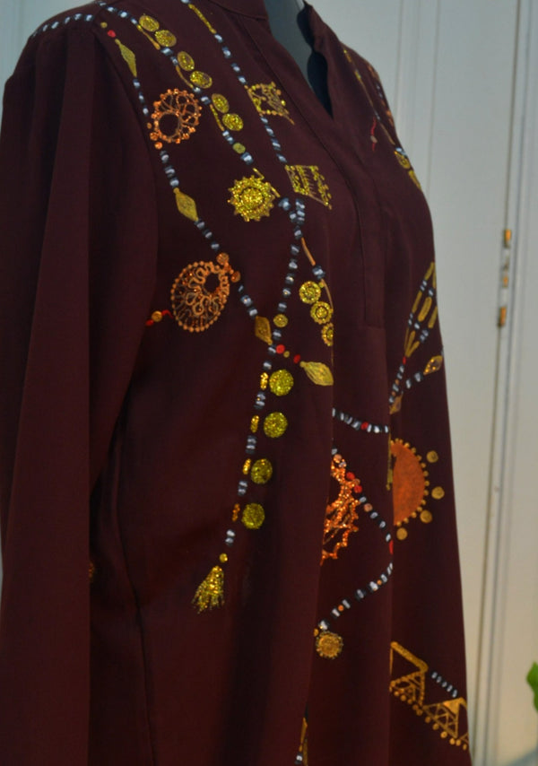 Dahabaya Necklaces Blouse 