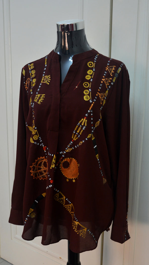 Dahabaya Necklaces Blouse 