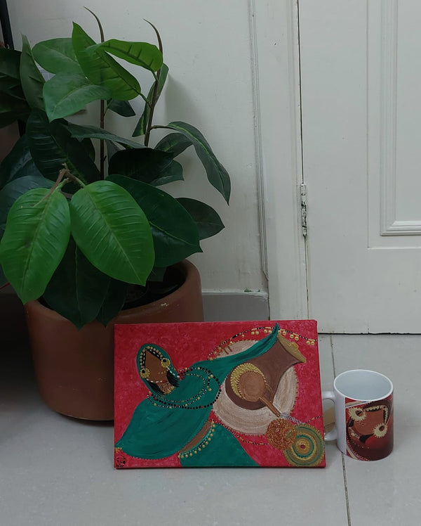 Dahabaya's Dance Canvas Painting -لوحة رقصة دهبايه