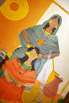 The Hair Breader in Omdurman Painting- لوحة المشاطة في امدرمان