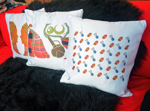 Dahabaya Pattern Cushion Cover - غطاء وسادة نقوش دهبايه